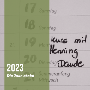 2023: Die Tour steht