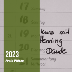 Freie Plätze, neue Kurse